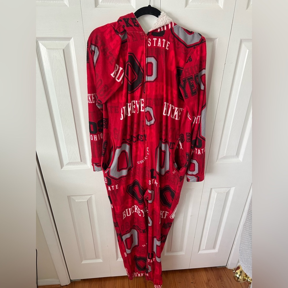 Adult Unisex OHIO STATE BUCKEYES Micro-fleece Onesie